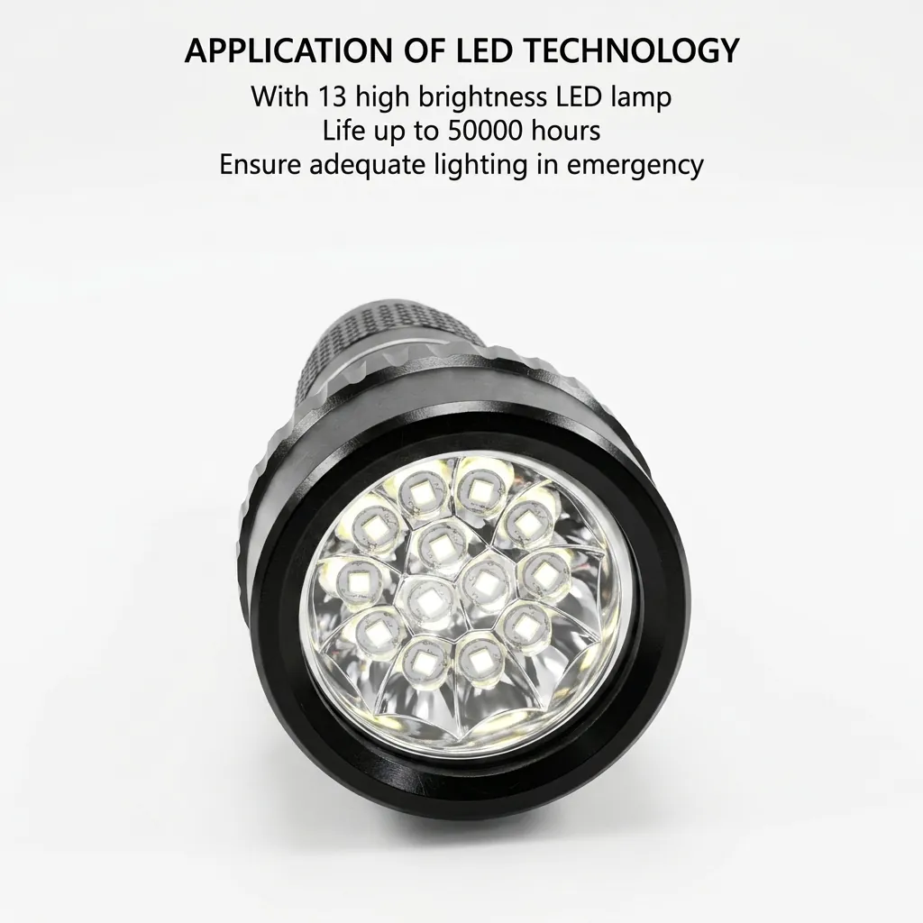 Led Rechargeable Flashlight Wall Mounted — EFL-1024 (image 15)