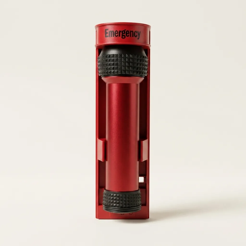 ABS LED Anti-Fall Flashlight Wall Mounted [1025] — EFL-1025 (image 3)