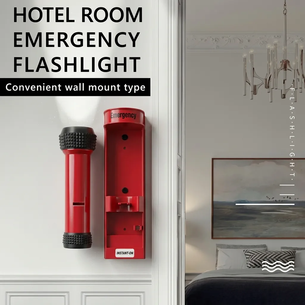 ABS LED Anti-Fall Flashlight Wall Mounted [1025] — EFL-1025 (image 8)