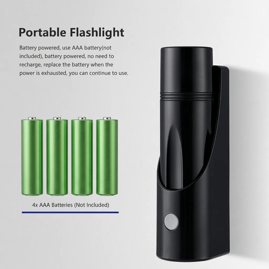 ABS LED Mini Wall Mounted Flashlight [1026] — EFL-1026 (image 14)
