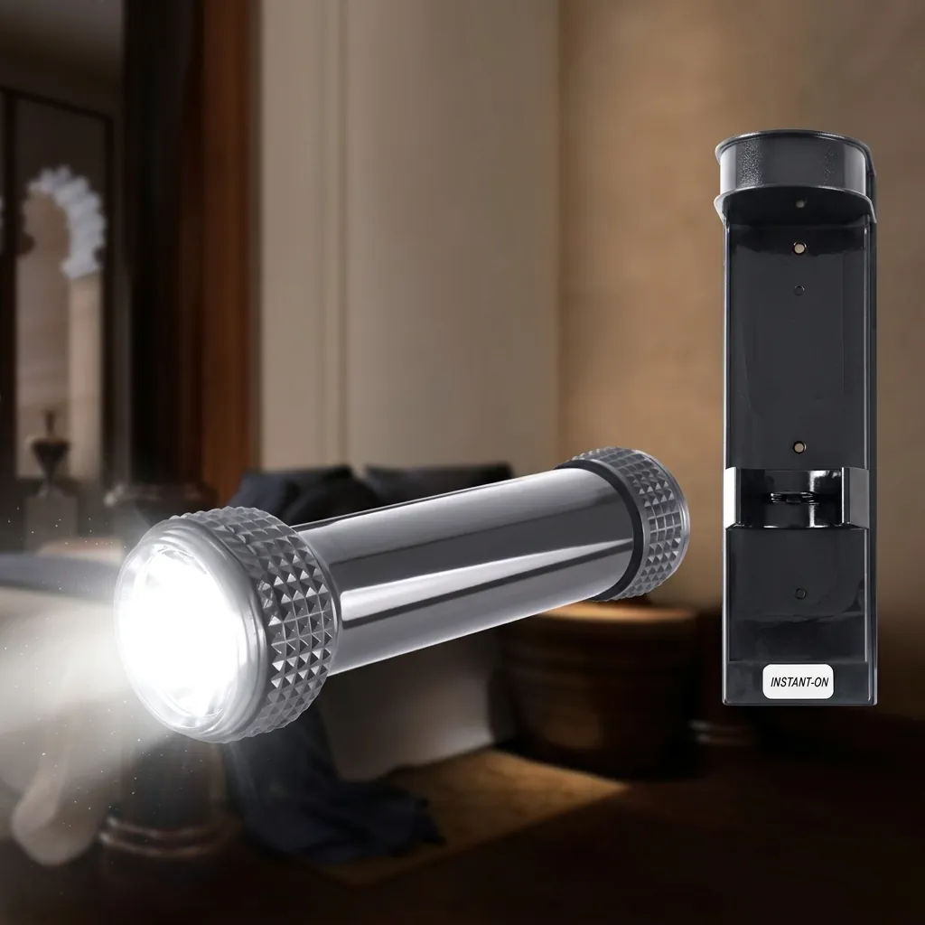 ABS LED Anti-Fall Flashlight Wall Mounted [1028] — EFL-1028 (image 2)