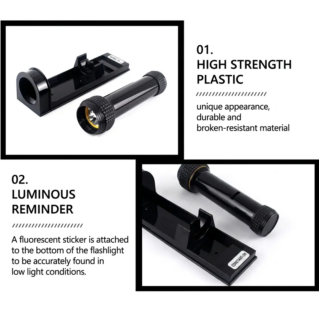 ABS LED Anti-Fall Flashlight Wall Mounted [1028] — EFL-1028 (image 3)