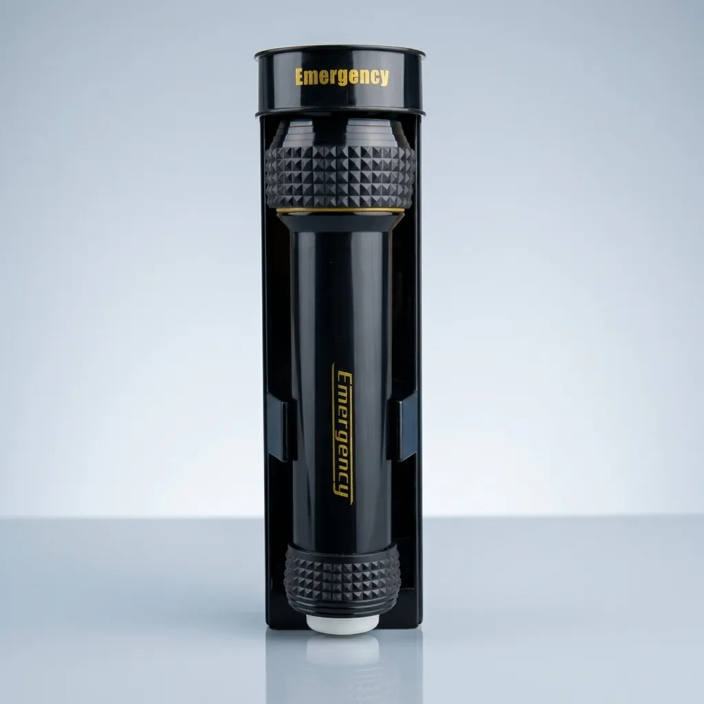 ABS LED Anti-Fall Flashlight Wall Mounted [1028] — EFL-1028 (image 5)