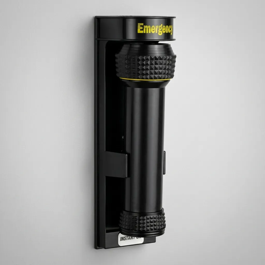 ABS LED Anti-Fall Flashlight Wall Mounted [1028] — EFL-1028 (image 7)