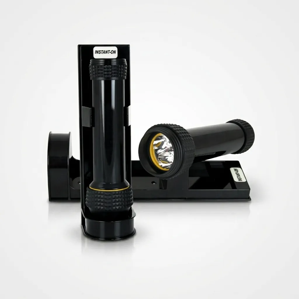ABS LED Anti-Fall Flashlight Wall Mounted [1028] — EFL-1028 (image 9)