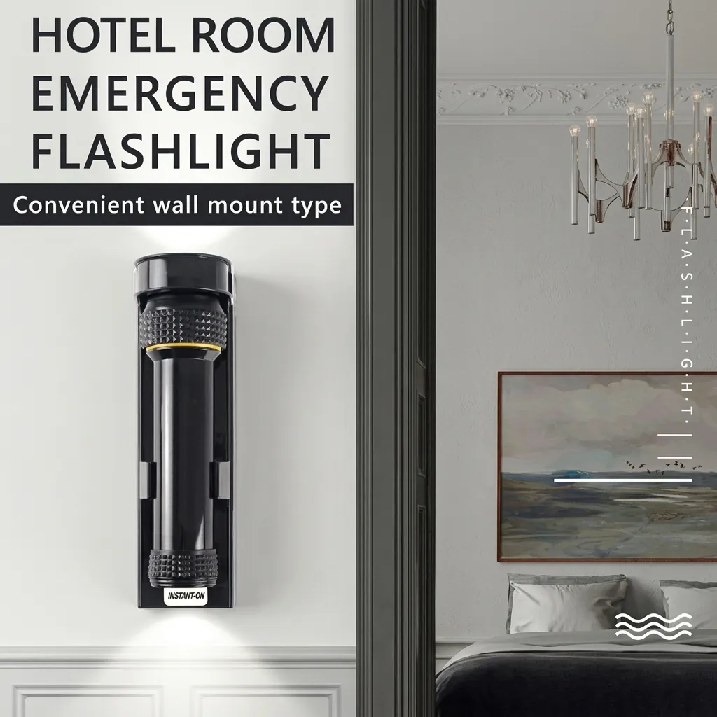 ABS LED Anti-Fall Flashlight Wall Mounted [1028] — EFL-1028 (image 12)