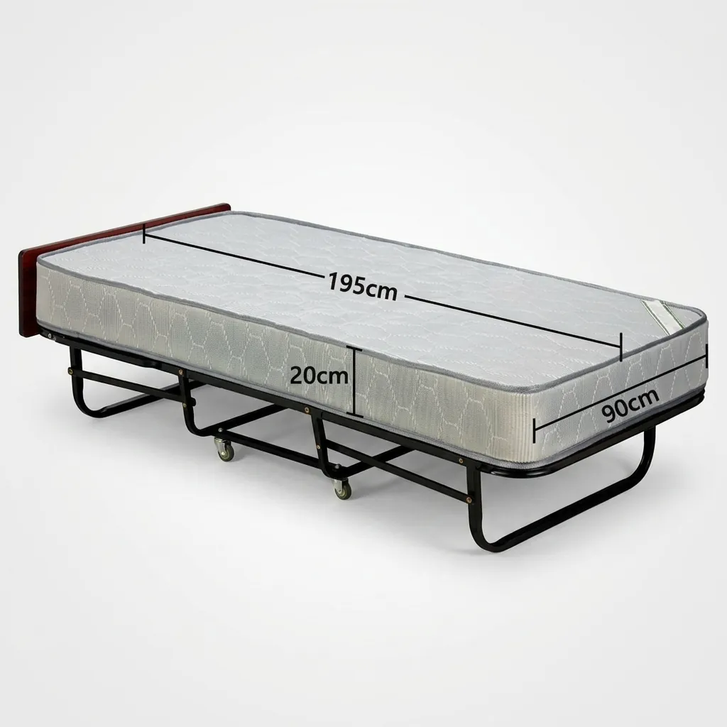 Foldable Extra Bed With Mattress (90x195cm) — EXB-1024 (image 3)