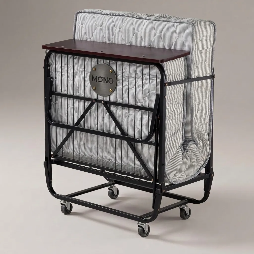 Foldable Extra Bed With Mattress (90x195cm) — EXB-1024