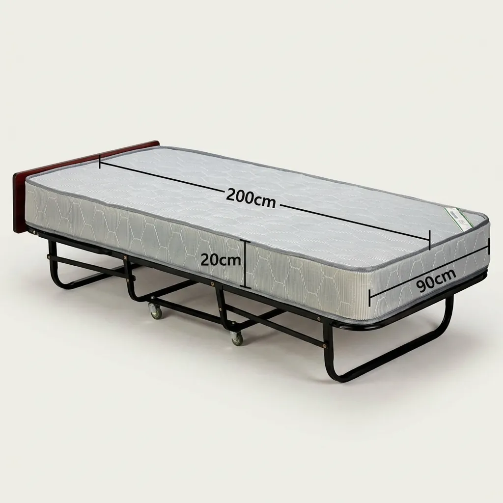 Foldable Extra Bed With Mattress (90x200cm) — EXB-1025 (image 3)