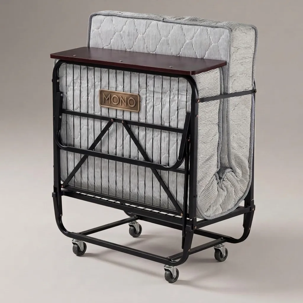 Foldable Extra Bed With Mattress (90x200cm) — EXB-1025