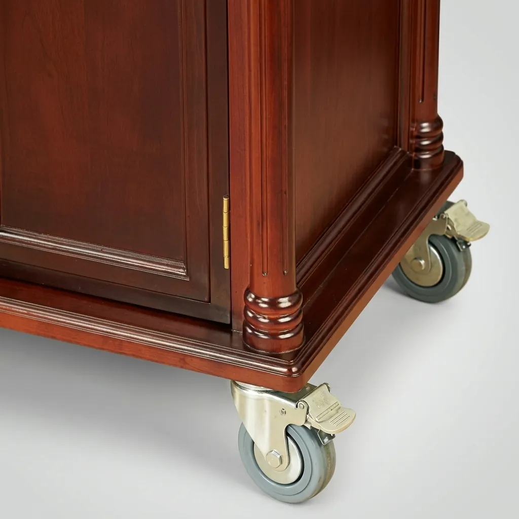 Wooden Flambe Trolley with 2 Gas Stove [1025] — FLT-1025 (image 9)