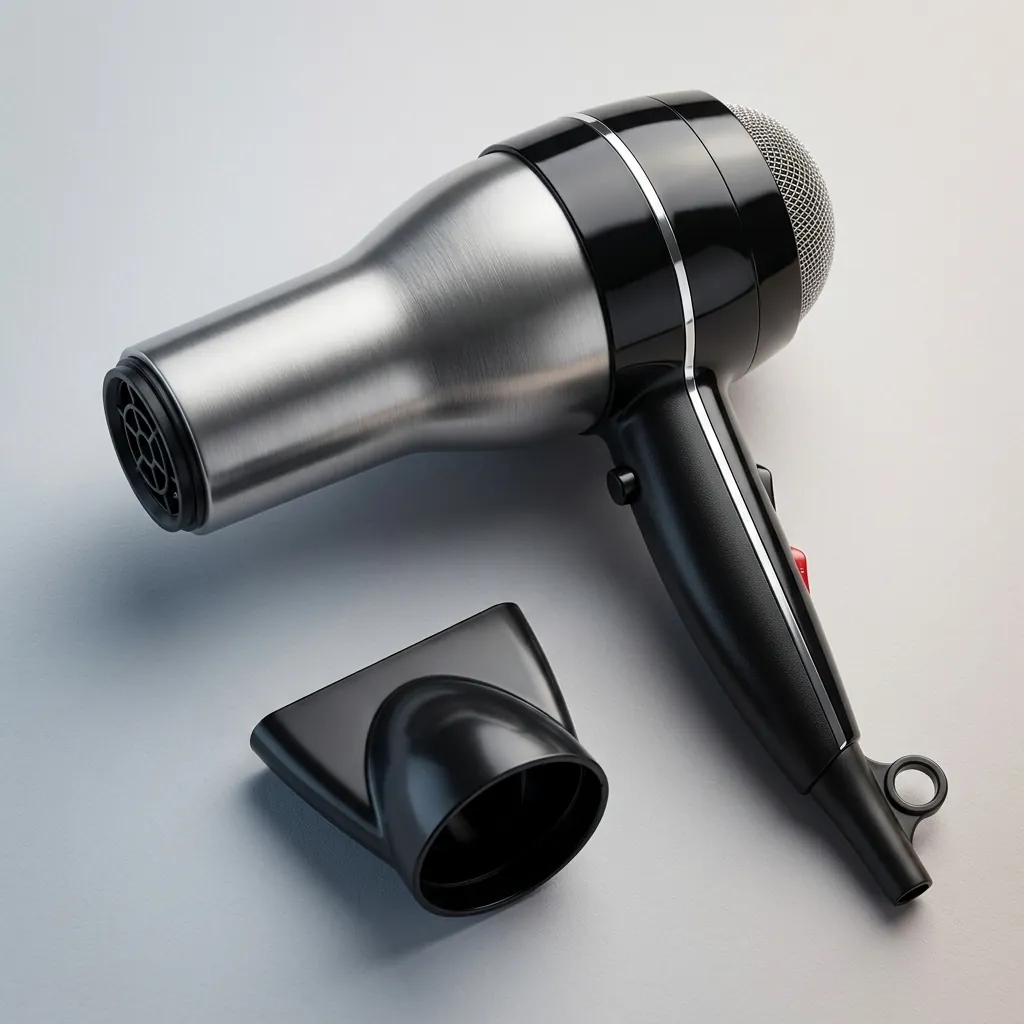 Wall-Mounted Stainless Steel Hair Dryer with Overheat Protection — HDR-1036 (image 11)