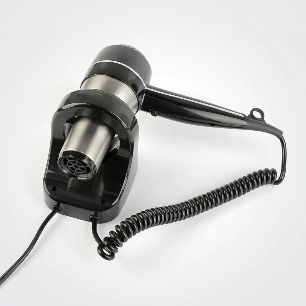 Wall-Mounted Stainless Steel Hair Dryer with Overheat Protection — HDR-1036 (image 12)