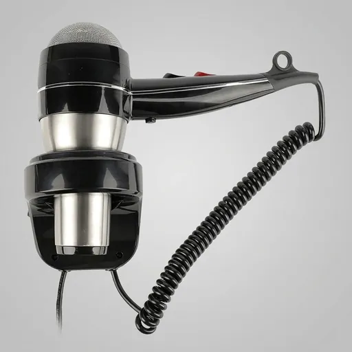 Wall-Mounted Stainless Steel Hair Dryer with Overheat Protection — HDR-1036