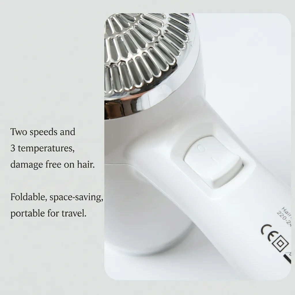 Wall Mounted Hair Dryer With Shaver Socket 1800W — HDR-1037 (image 4)