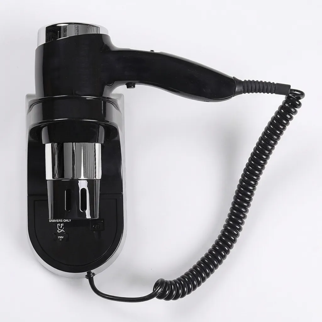 Wall Mounted Hair Dryer With Shaver Socket 220v 1200W [1040] — HDR-1040 (image 2)