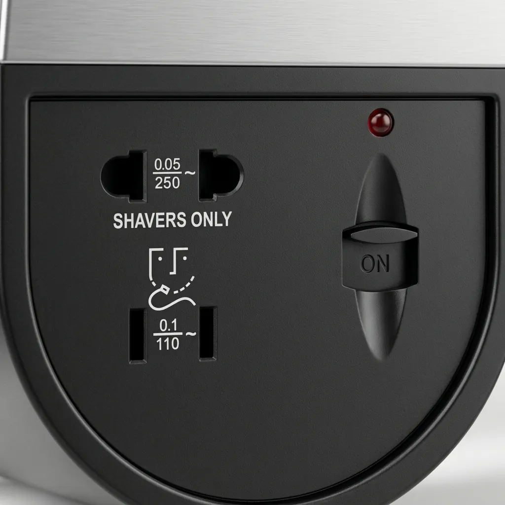 Wall Mounted Hair Dryer With Shaver Socket 220v 1200W [1040] — HDR-1040 (image 4)