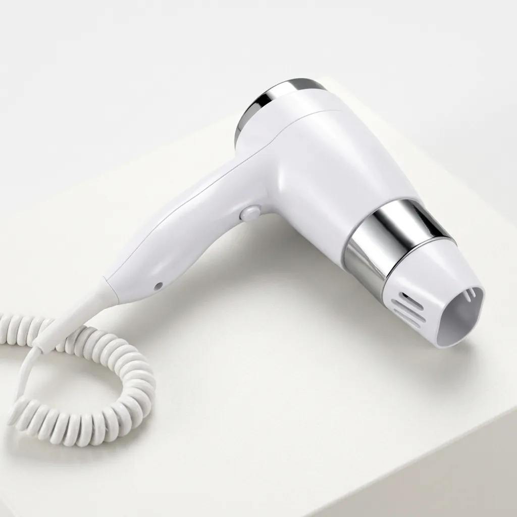 Wall Mounted Hair Dryer With Shaver Socket 110v & 220v 1600W [1041] — HDR-1041 (image 6)