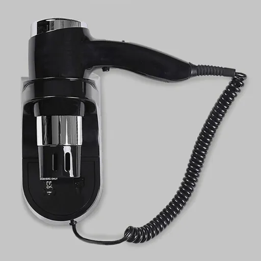 Wall Mounted Hair Dryer With Shaver Socket 110v & 220v 1600W [1042] — HDR-1042