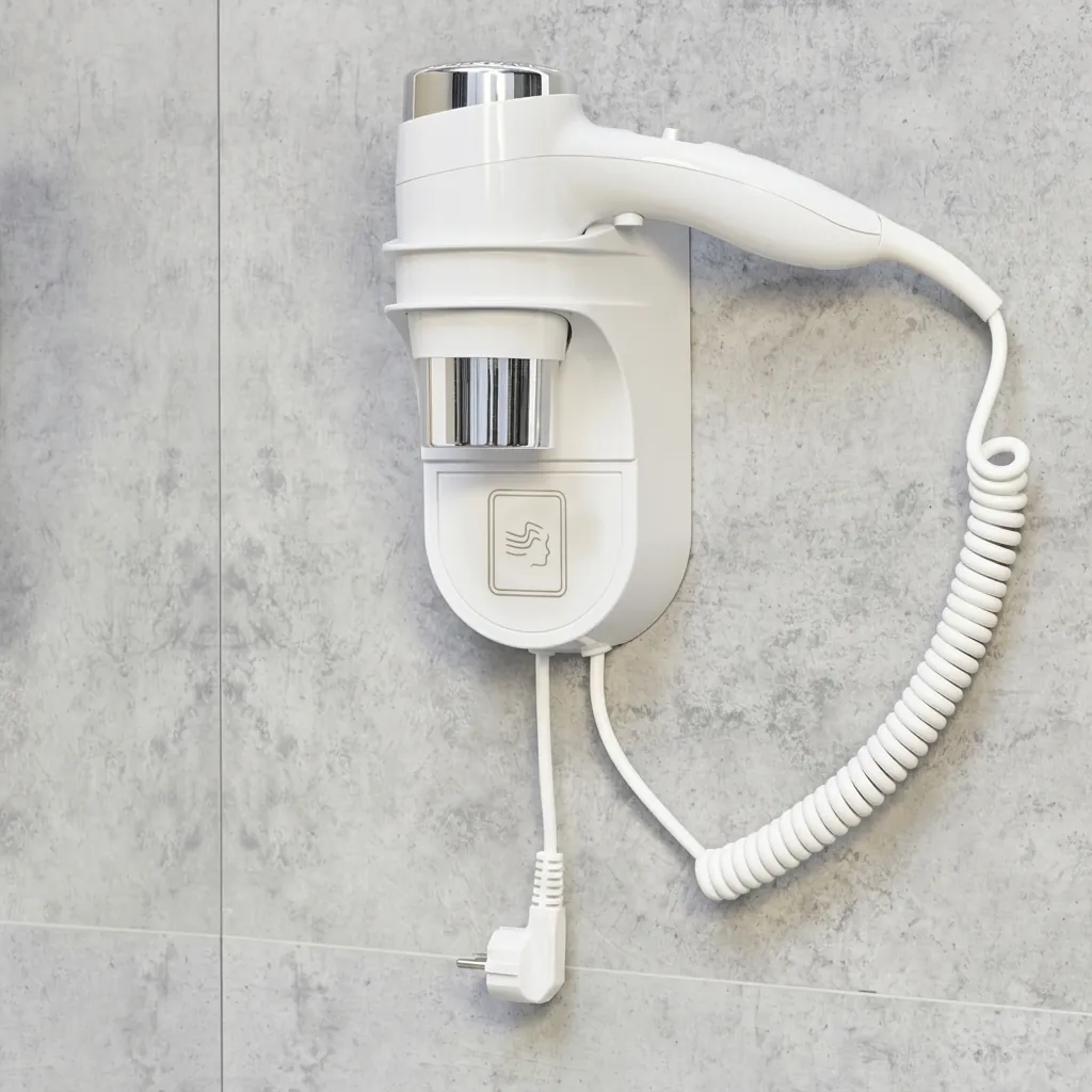 Wall-Mounted Hair Dryer with Overheat Protection [1043] — HDR-1043 (image 3)