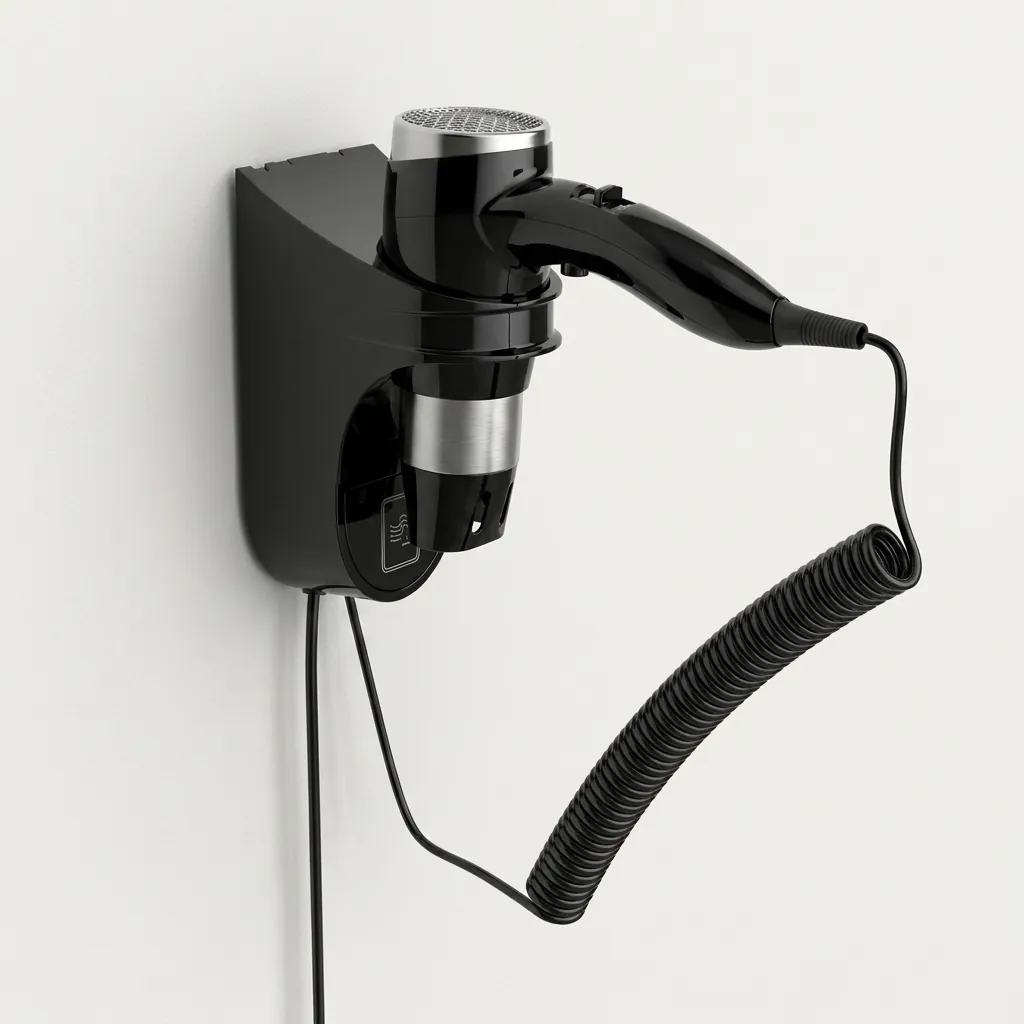 Wall-Mounted Hair Dryer with Overheat Protection [1044] — HDR-1044 (image 2)