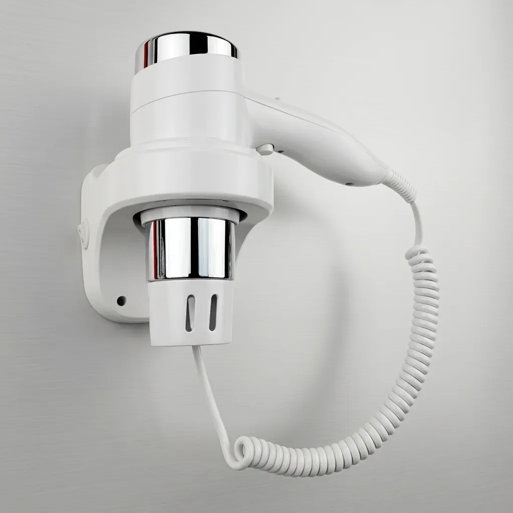 Wall-Mounted Hair Dryer with Overheat Protection [1045] — HDR-1045 (image 3)