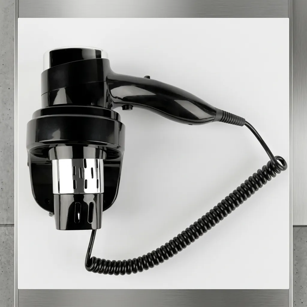 Wall-Mounted Hair Dryer with Overheat Protection [1046] — HDR-1046 (image 2)