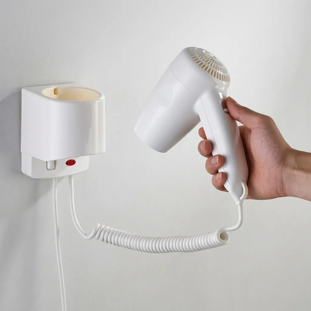 Wall-Mounted Hair Dryer with Overheat Protection [1049] — HDR-1049 (image 6)