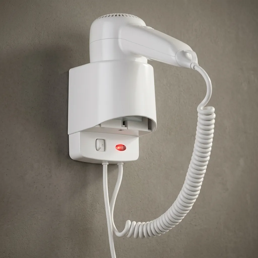 Wall-Mounted Hair Dryer with Overheat Protection [1049] — HDR-1049 (image 8)