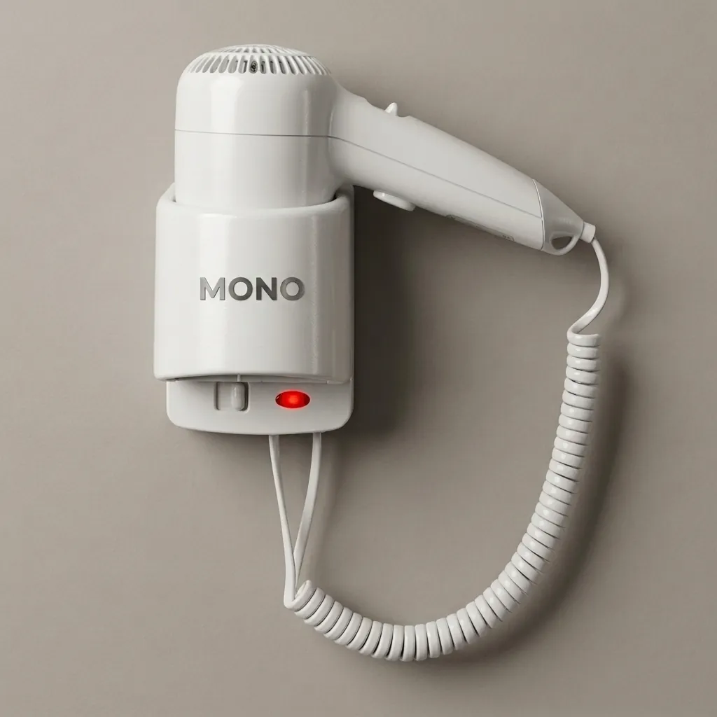 Wall-Mounted Hair Dryer with Overheat Protection [1049] — HDR-1049 (image 1)