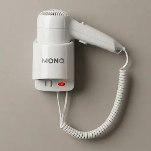 Wall-Mounted Hair Dryer with Overheat Protection [1049]