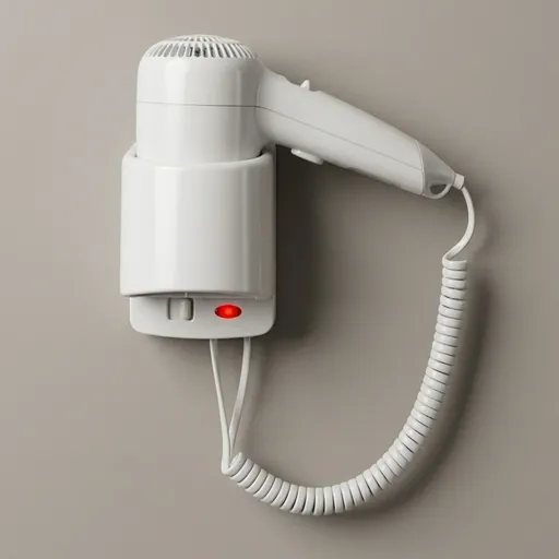Wall-Mounted Hair Dryer with Overheat Protection [1049] — HDR-1049