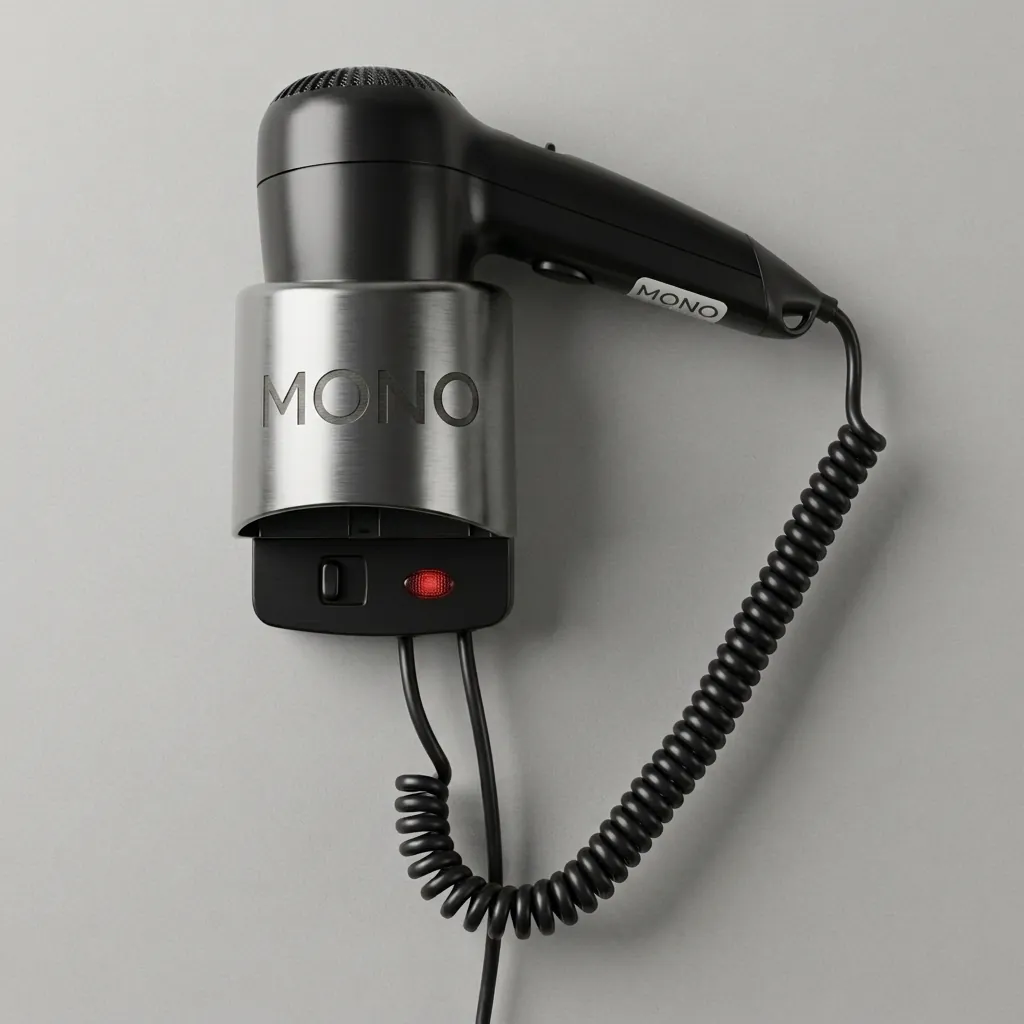 Wall-Mounted Hair Dryer with Overheat Protection [1050] — HDR-1050 (image 1)