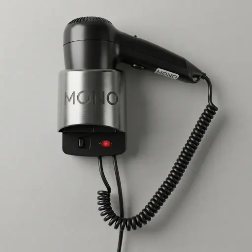Wall-Mounted Hair Dryer with Overheat Protection [1050]