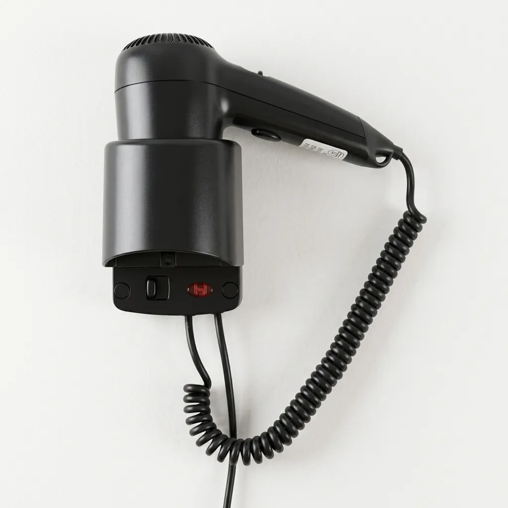 Wall-Mounted Hair Dryer with Overheat Protection [1050] — HDR-1050 (image 2)