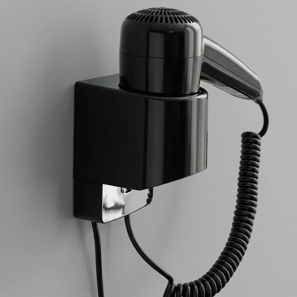 Wall-Mounted Hair Dryer with Overheat Protection [1050] — HDR-1050 (image 3)
