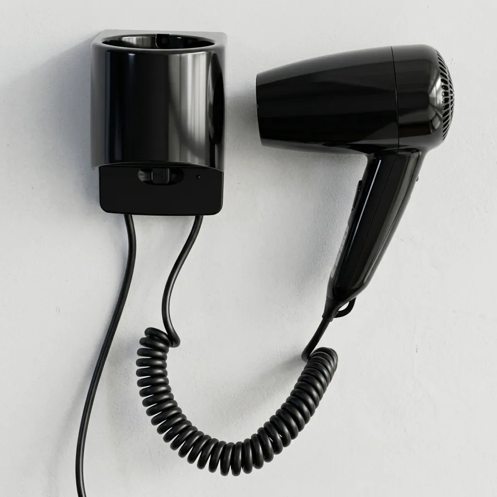 Wall-Mounted Hair Dryer with Overheat Protection [1050] — HDR-1050 (image 5)