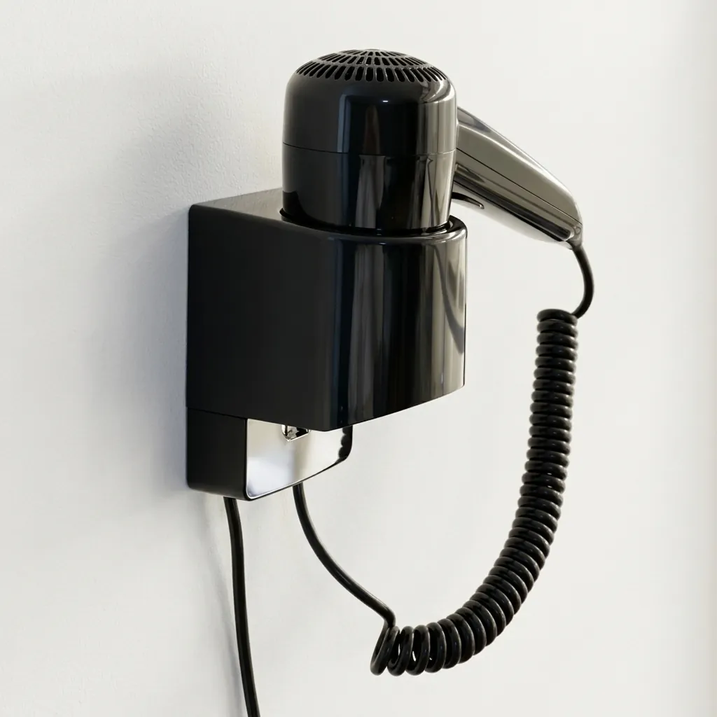 Wall-Mounted Hair Dryer with Overheat Protection [1050] — HDR-1050 (image 6)