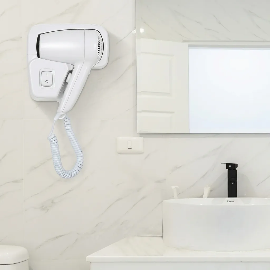 Wall-Mounted Hair Dryer with Overheat Protection [1051] — HDR-1051 (image 3)