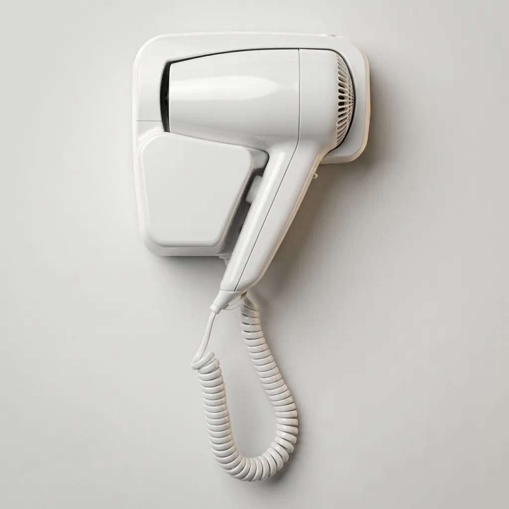 Wall-Mounted Hair Dryer with Overheat Protection [1051] — HDR-1051 (image 7)