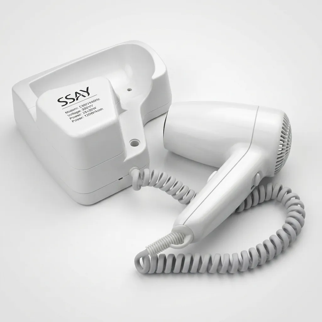 Wall-Mounted Hair Dryer with Overheat Protection [1051] — HDR-1051 (image 10)