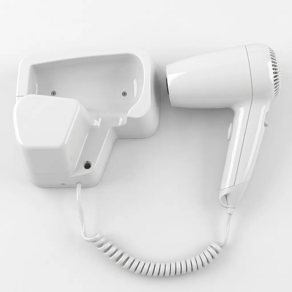 Wall-Mounted Hair Dryer with Overheat Protection [1051] — HDR-1051 (image 13)