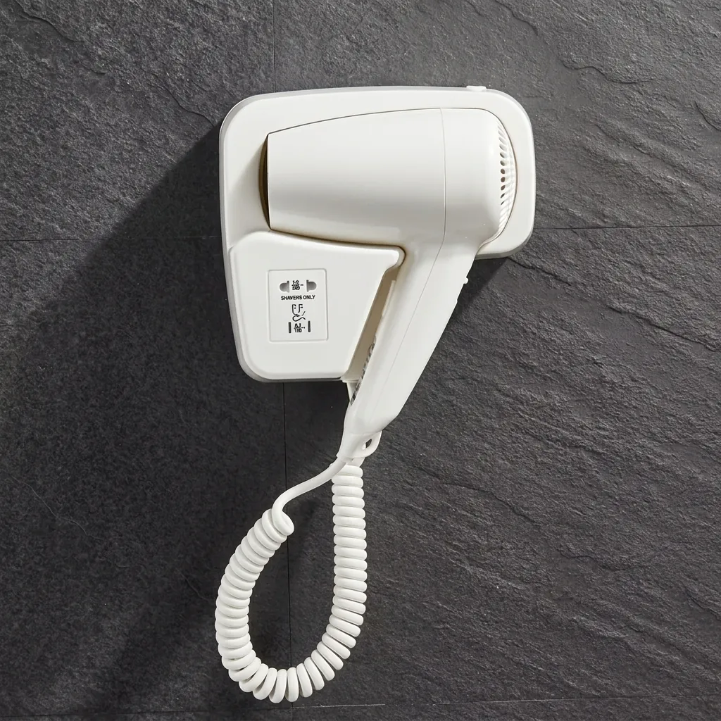 Wall Mounted Hair Dryer With Shaver Socket 1200W — HDR-1053 (image 3)