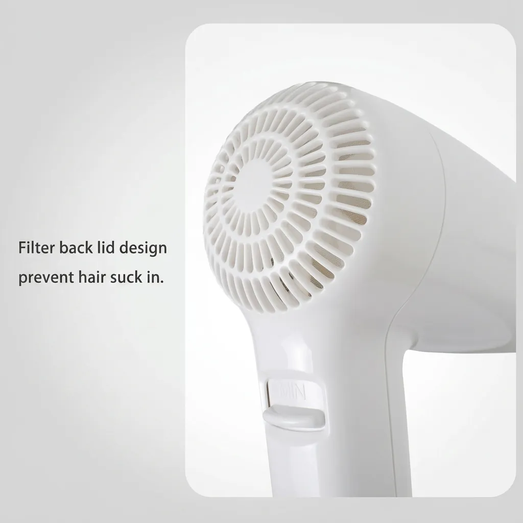 Wall Mounted Hair Dryer With Shaver Socket 1200W — HDR-1053 (image 7)