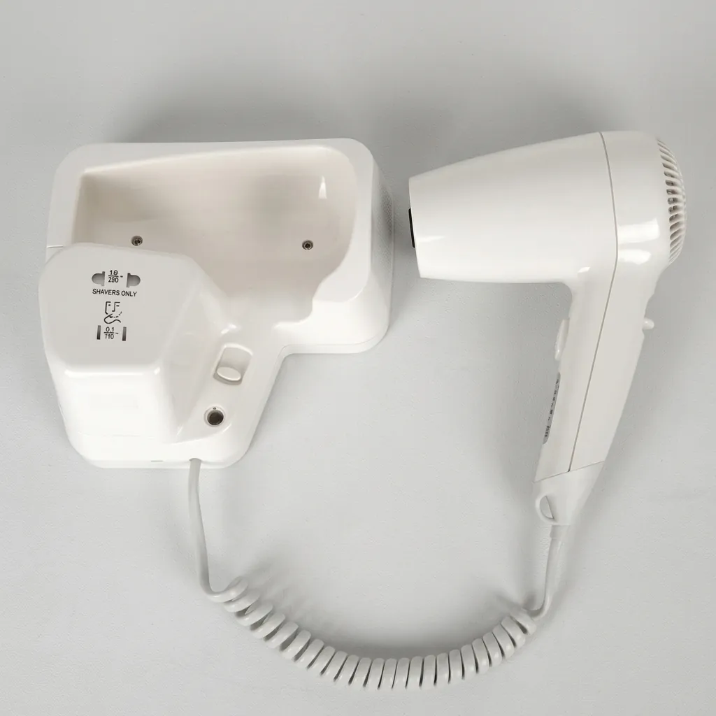 Wall Mounted Hair Dryer With Shaver Socket 1200W — HDR-1053 (image 10)