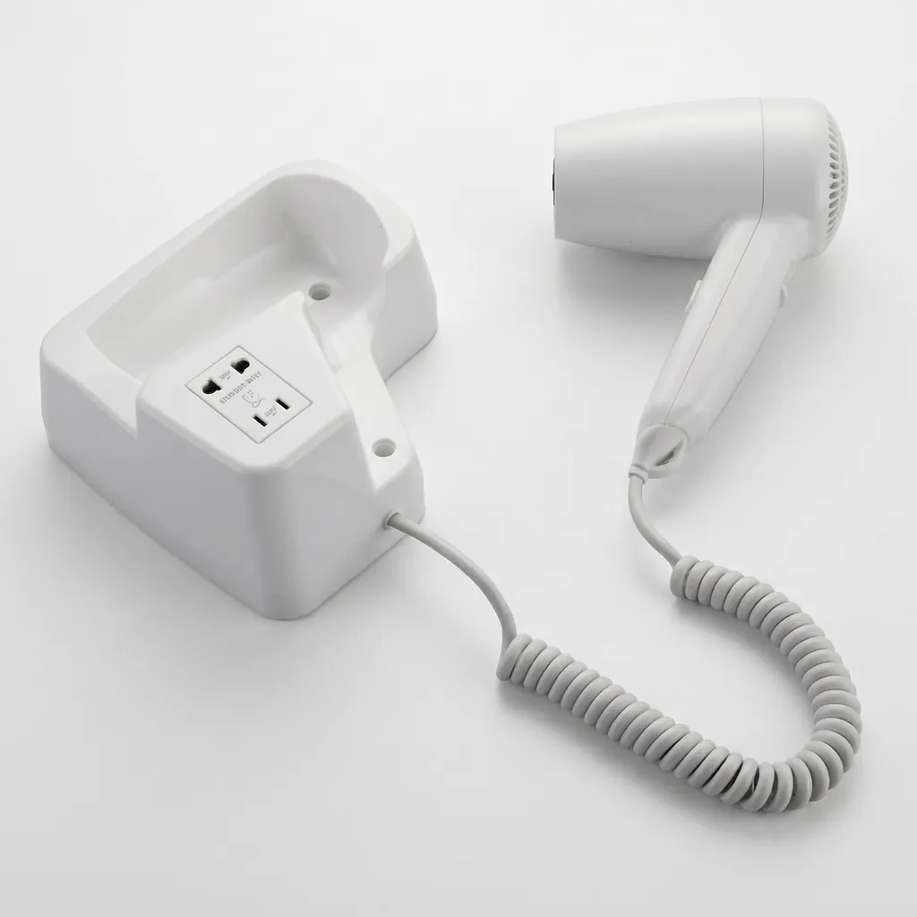 Wall Mounted Hair Dryer With Shaver Socket 1200W — HDR-1053 (image 11)