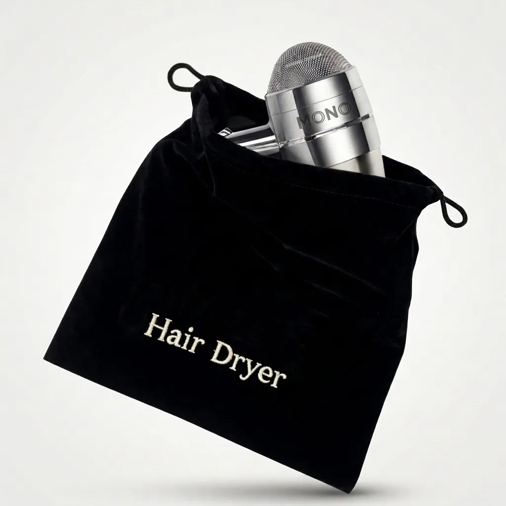 Velvet Hair Dryer Storage Bag — HDR-1059 (image 1)