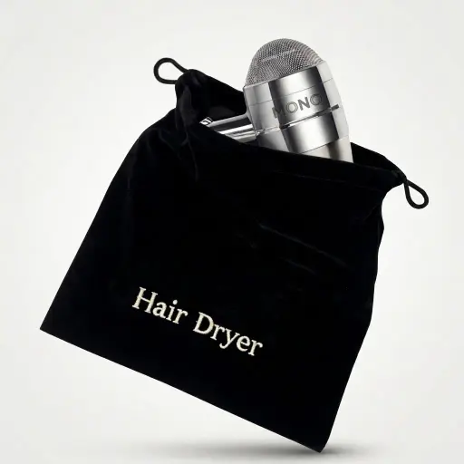 Velvet Hair Dryer Storage Bag — HDR-1059
