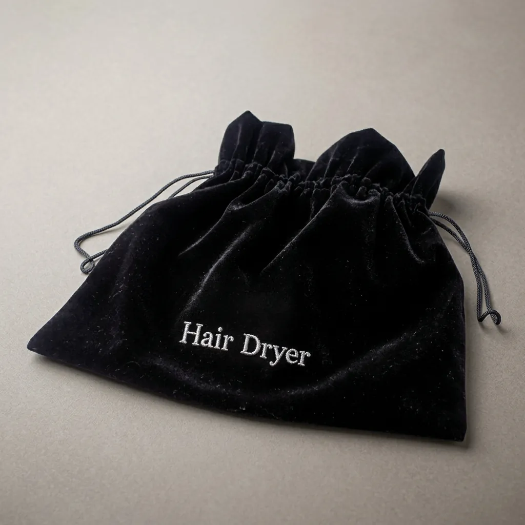 Velvet Hair Dryer Storage Bag — HDR-1059 (image 5)