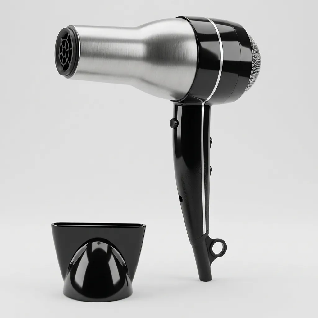 Professional Hair Dryer 1600w Stainless Steel — HDR-1061 (image 2)